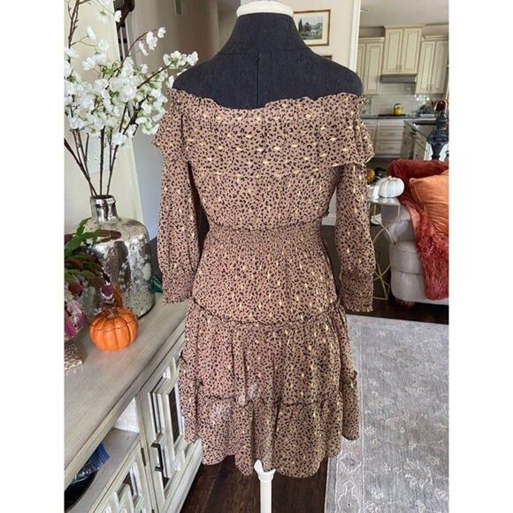 THML Animal Print Cocktail Dress (SMALL) NWOT - Picture 3 of 4